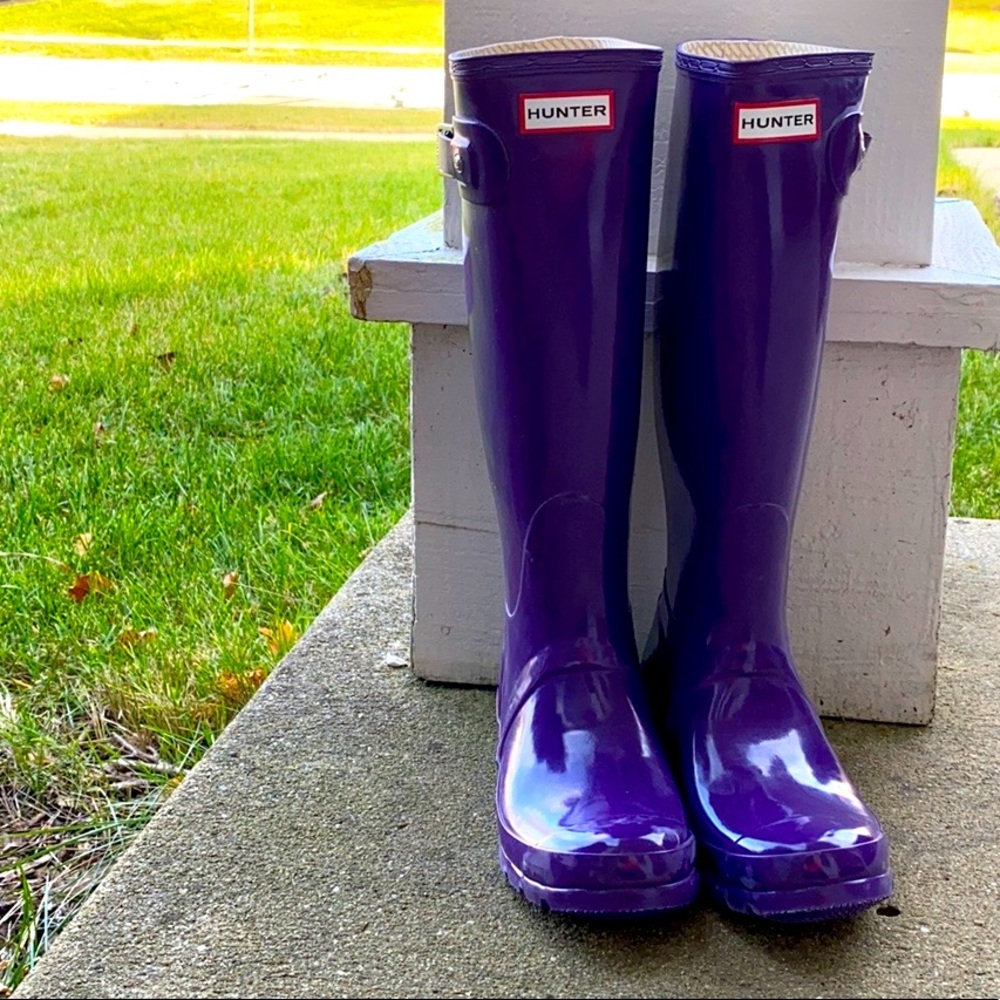 Sovereign Purple HUNTER Original Gloss Rainboots